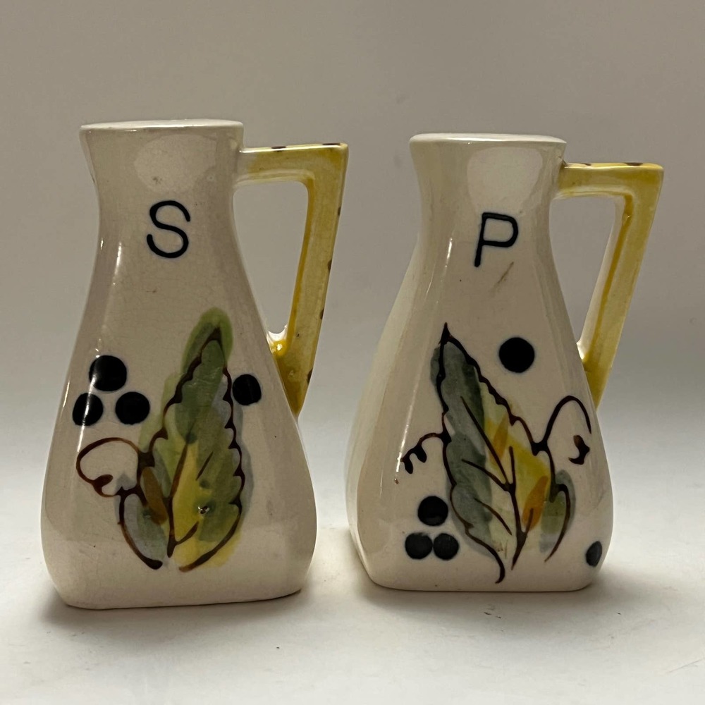 BP Japan Salt and pepper Shakers Handpainted Vintage